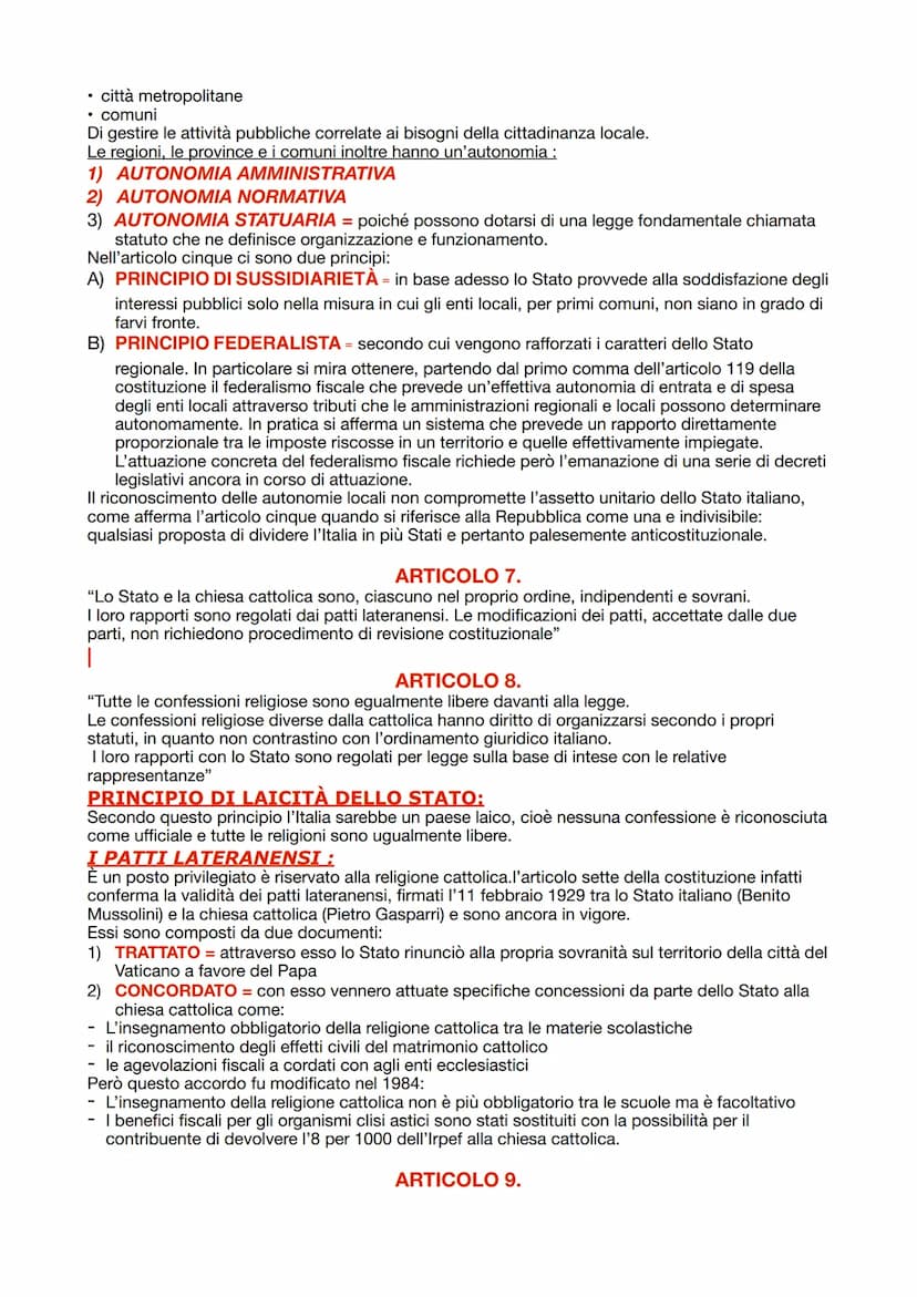 DIRITTO
LA COSTITUZIONE
ITALIANA
La costituzione italiana è la legge fondamentale dello Stato. Essa fu pronta nell'arco di un anno e
mezzo E