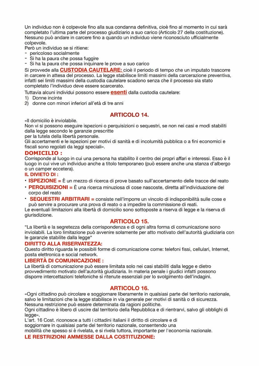 DIRITTO
LA COSTITUZIONE
ITALIANA
La costituzione italiana è la legge fondamentale dello Stato. Essa fu pronta nell'arco di un anno e
mezzo E