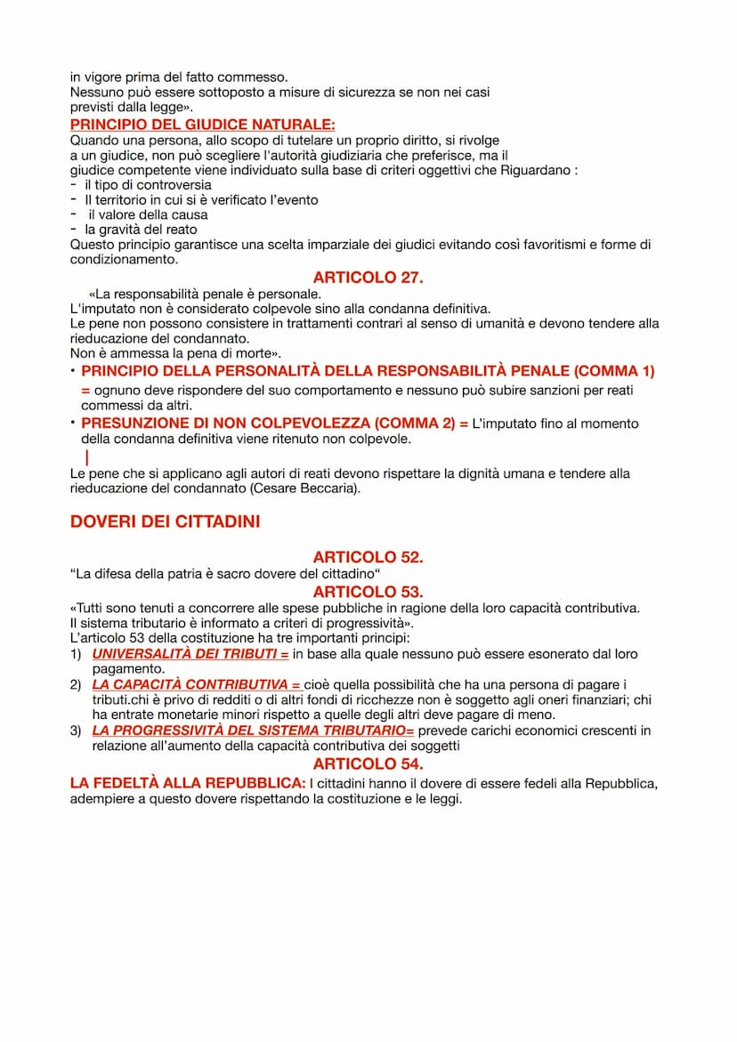 DIRITTO
LA COSTITUZIONE
ITALIANA
La costituzione italiana è la legge fondamentale dello Stato. Essa fu pronta nell'arco di un anno e
mezzo E
