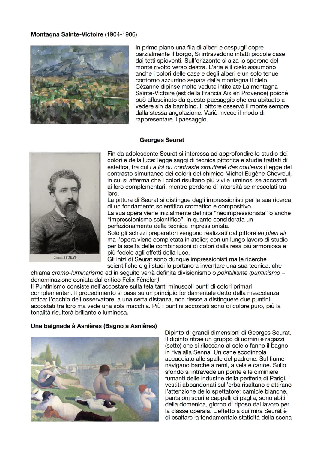Postimpressionismo
All'incirca dal 1880/1885 fino alla fine dell'800, dunque durante l'ultimo ventennio del XIX secolo,
si sviluppa in Franc