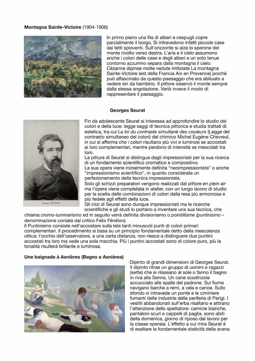 Postimpressionismo
All'incirca dal 1880/1885 fino alla fine dell'800, dunque durante l'ultimo ventennio del XIX secolo,
si sviluppa in Franc