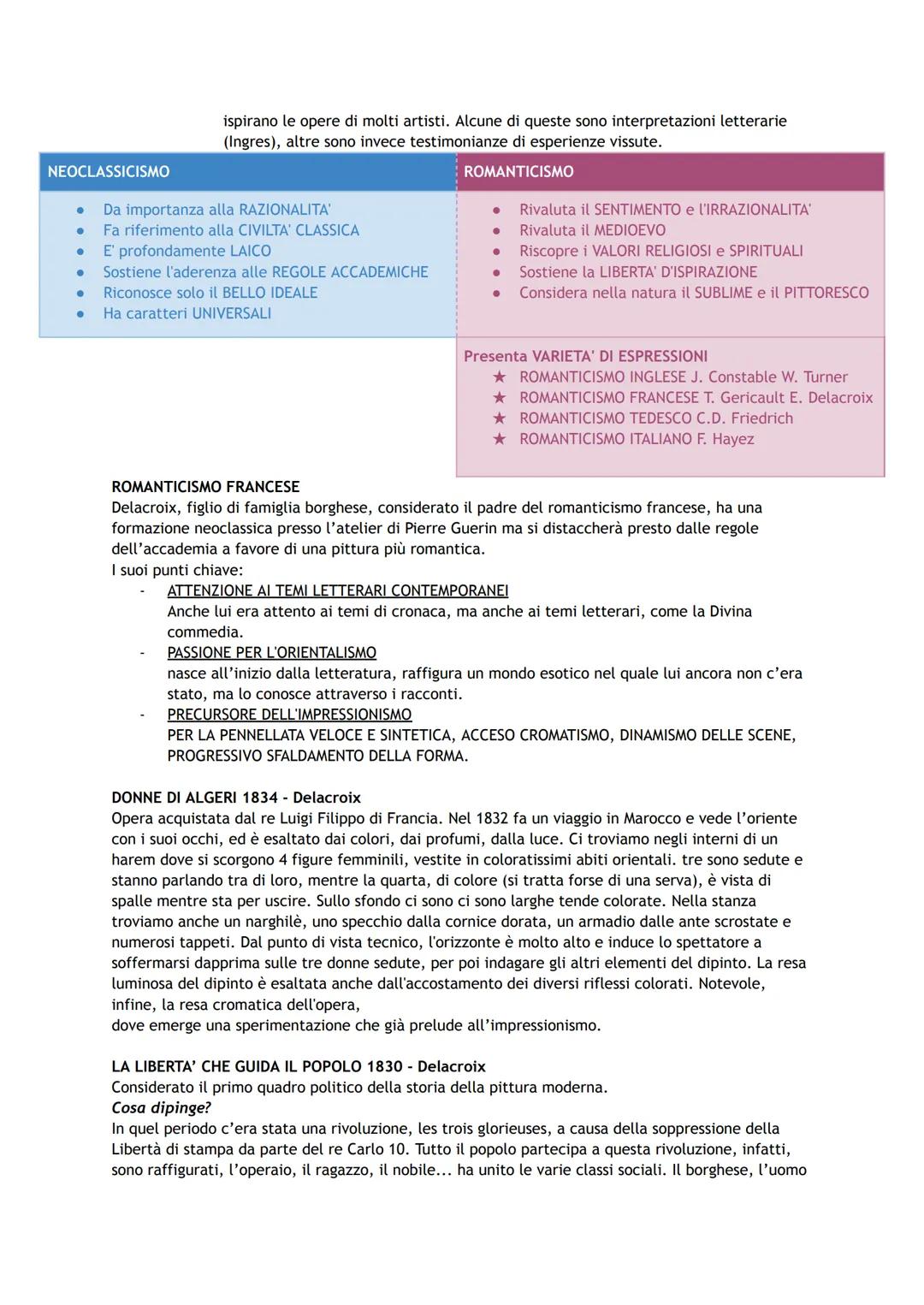 NEOCLASSICISMO
→ Definizione
E' una corrente artistica che si sviluppa tra '700 e '800 in seno alle idee illuministiche e si propone
come re