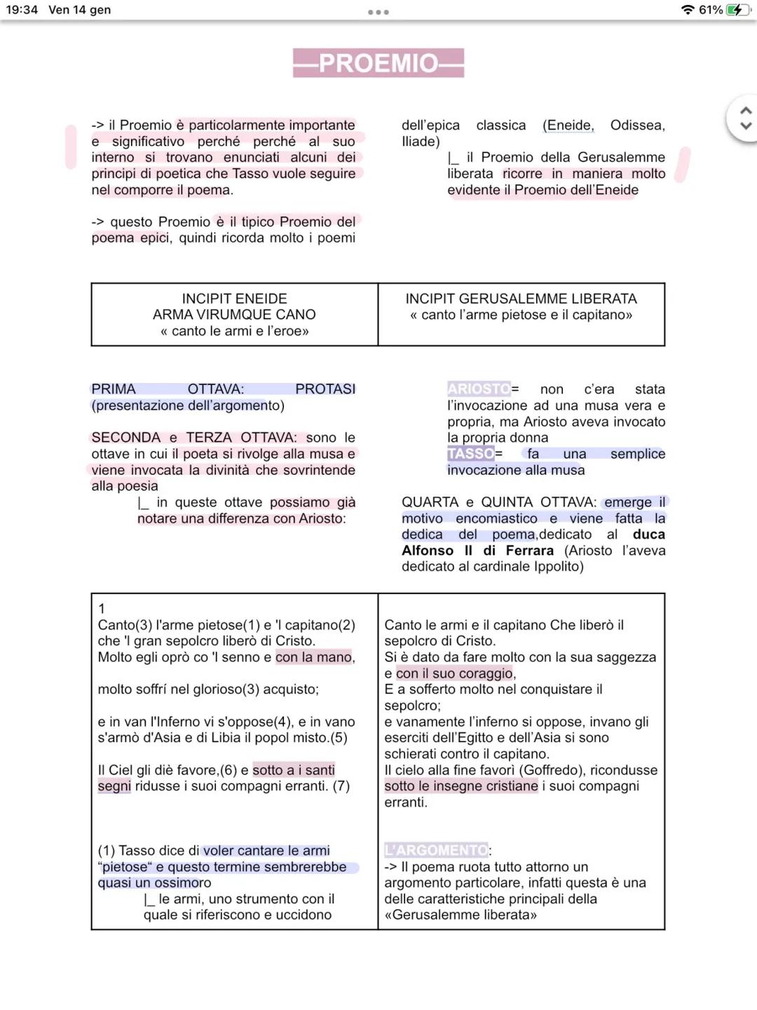 Tewo
TASSO 19:34 Ven 14 gen
-TASSO-
-> il periodo in cui tasso vive è sempre il
500
mentre Ariosto è vissuto nella
prima metà del 500, con T