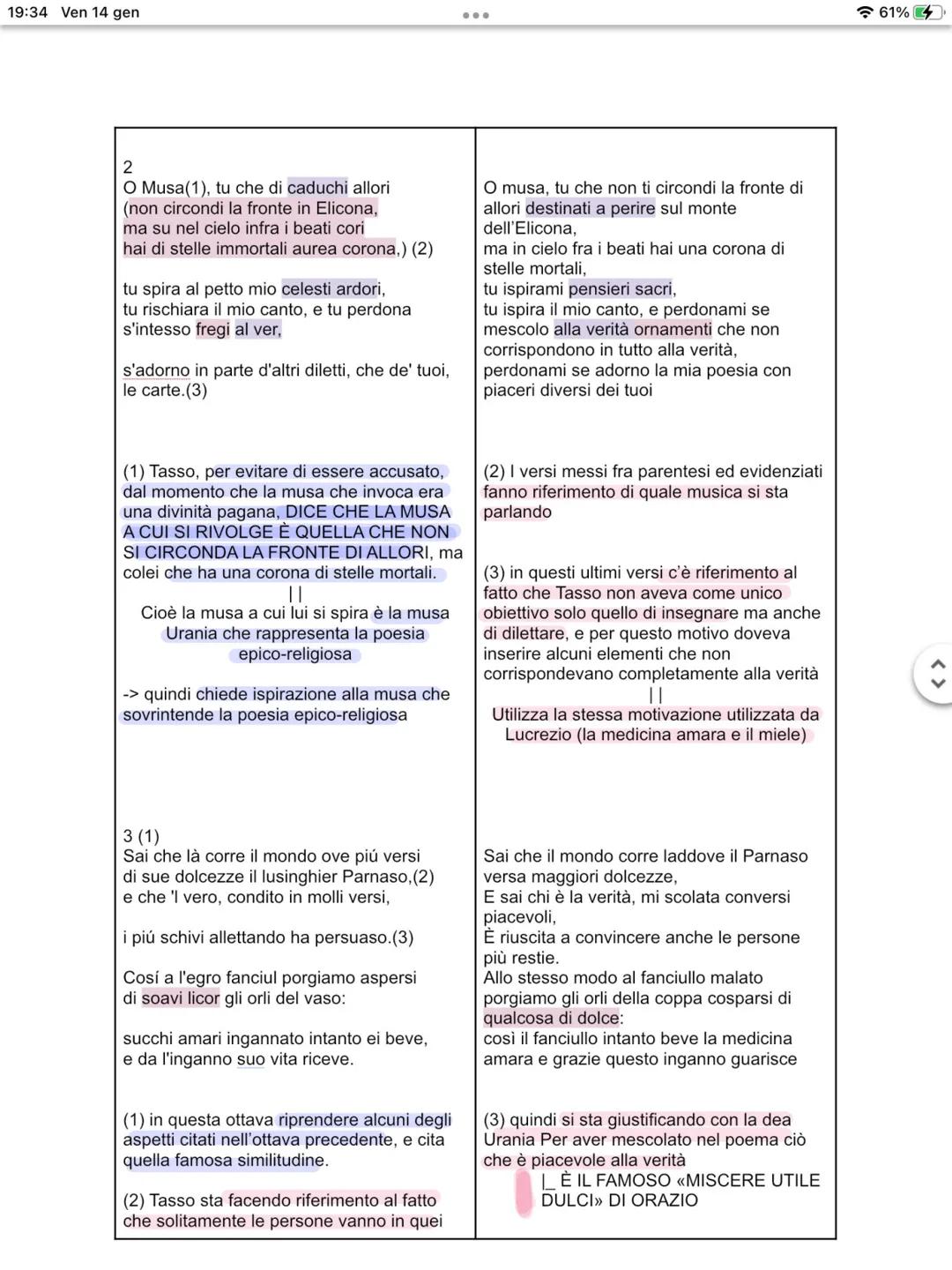 Tewo
TASSO 19:34 Ven 14 gen
-TASSO-
-> il periodo in cui tasso vive è sempre il
500
mentre Ariosto è vissuto nella
prima metà del 500, con T