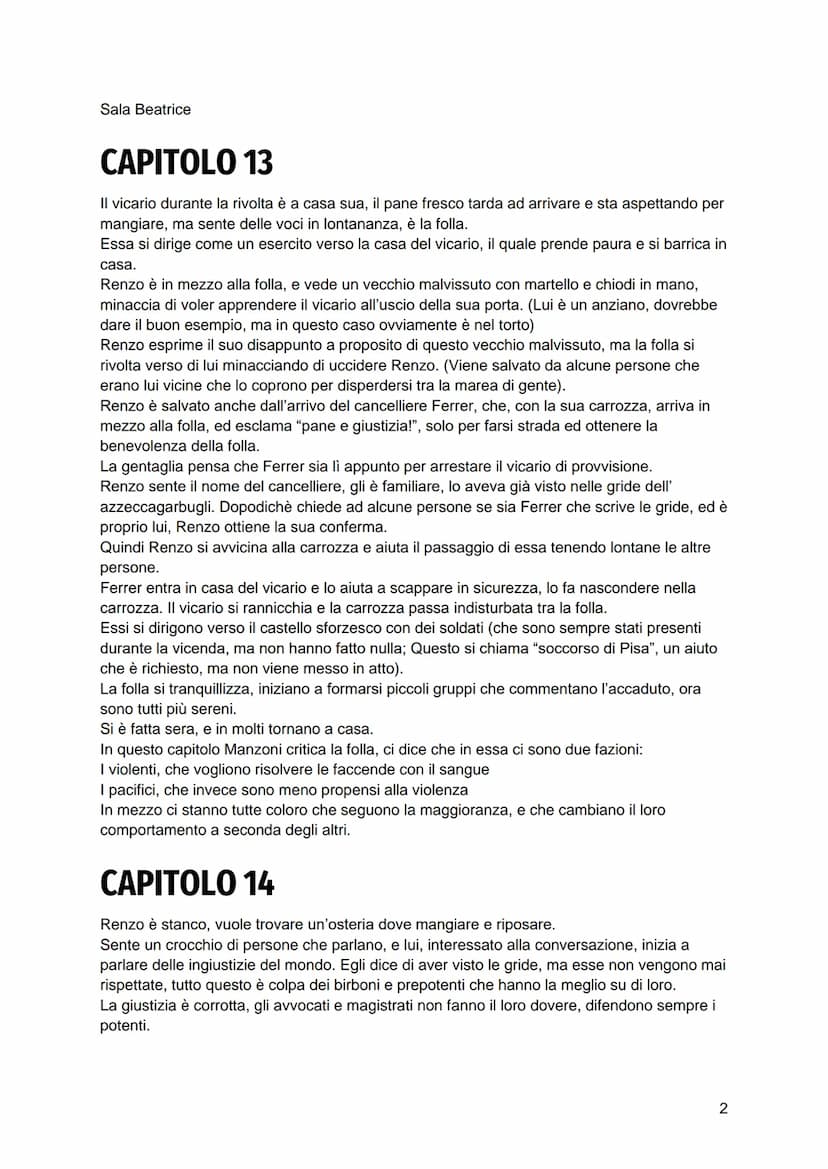 Sala Beatrice
CAPITOLO 12
Il contesto
Renzo è a Milano, ed è proprio in questi giorni che sta per avvenire l'assalto ai forni/la rivolta
del