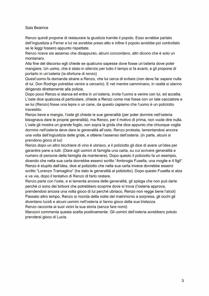 Sala Beatrice
CAPITOLO 12
Il contesto
Renzo è a Milano, ed è proprio in questi giorni che sta per avvenire l'assalto ai forni/la rivolta
del
