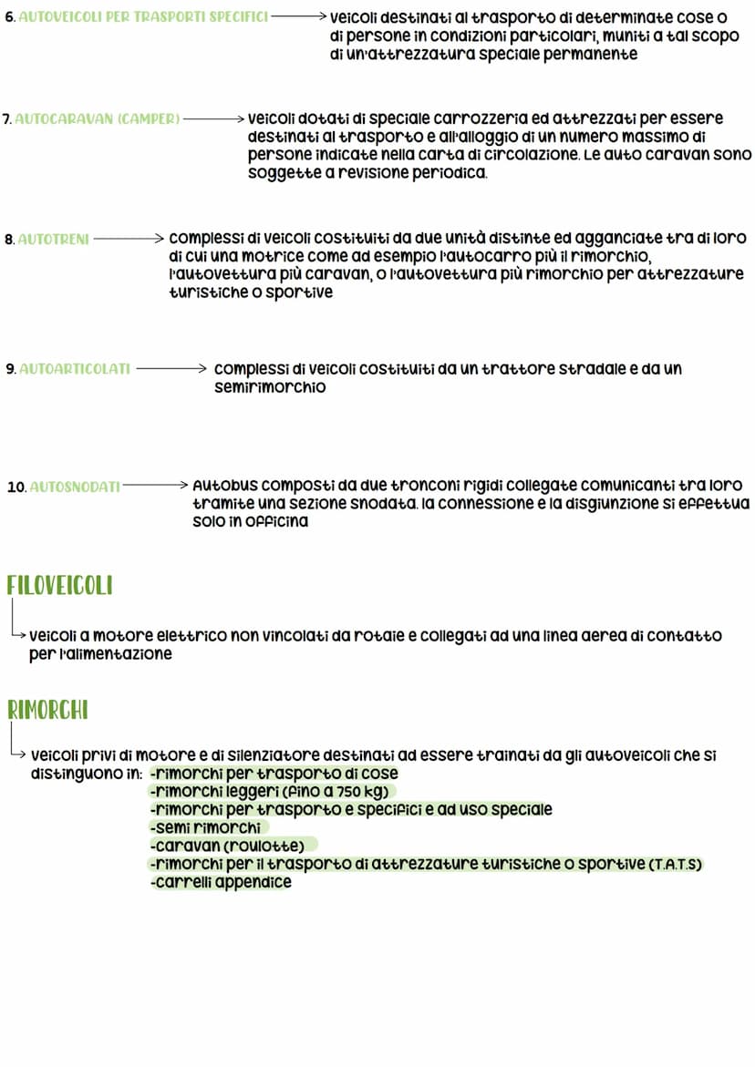 VEICOLO-
Classificazione dei veicoli
Qualsiasi macchina (con o senza motore) che circola su strada condotta dall'uomo
1. VEICOLI PRIVI DI MO