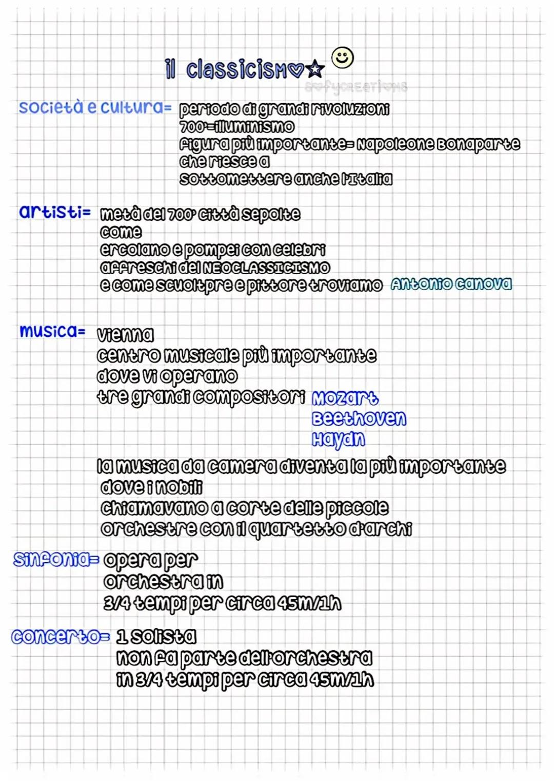 Il Classicismo nella Musica