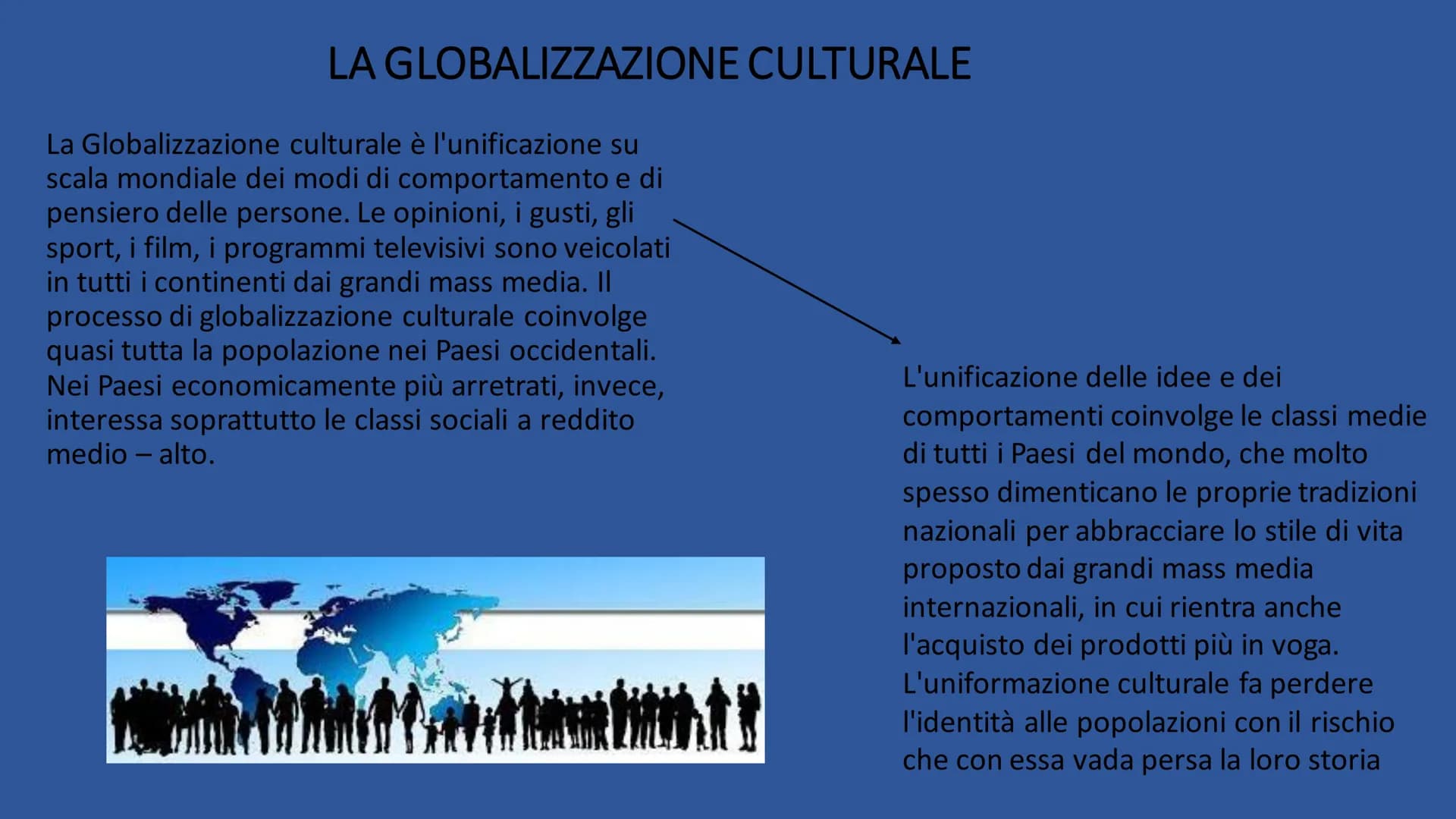 GLOBALIZZAZIONE
RICERCA DI ILARIA DE NARDO 3°A.
2022/2023 CHE COS'È?
La globalizzazione è il processo che
porta alla formazione di un unico
