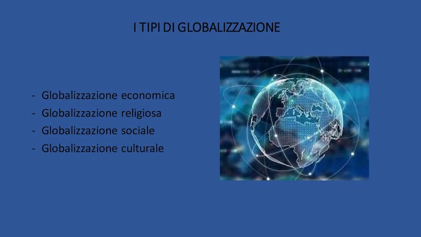 GLOBALIZZAZIONE
RICERCA DI ILARIA DE NARDO 3°A.
2022/2023 CHE COS'È?
La globalizzazione è il processo che
porta alla formazione di un unico
