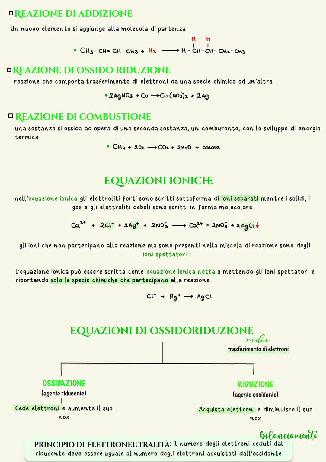 Reazioni chimiche
DEFINIZIONE
una reazione chimica è una trasformazione in cui si rompono e si formano legami chimici e viene
scambiata ener