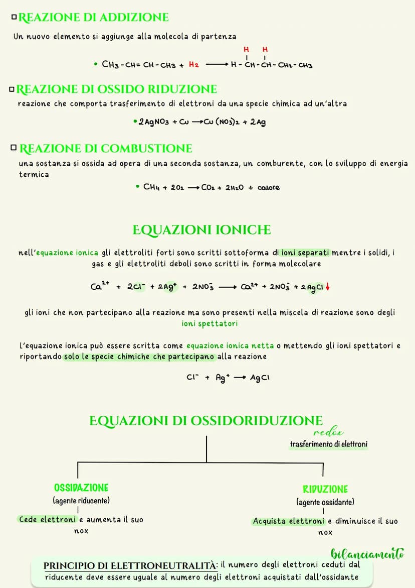 Reazioni chimiche
DEFINIZIONE
una reazione chimica è una trasformazione in cui si rompono e si formano legami chimici e viene
scambiata ener