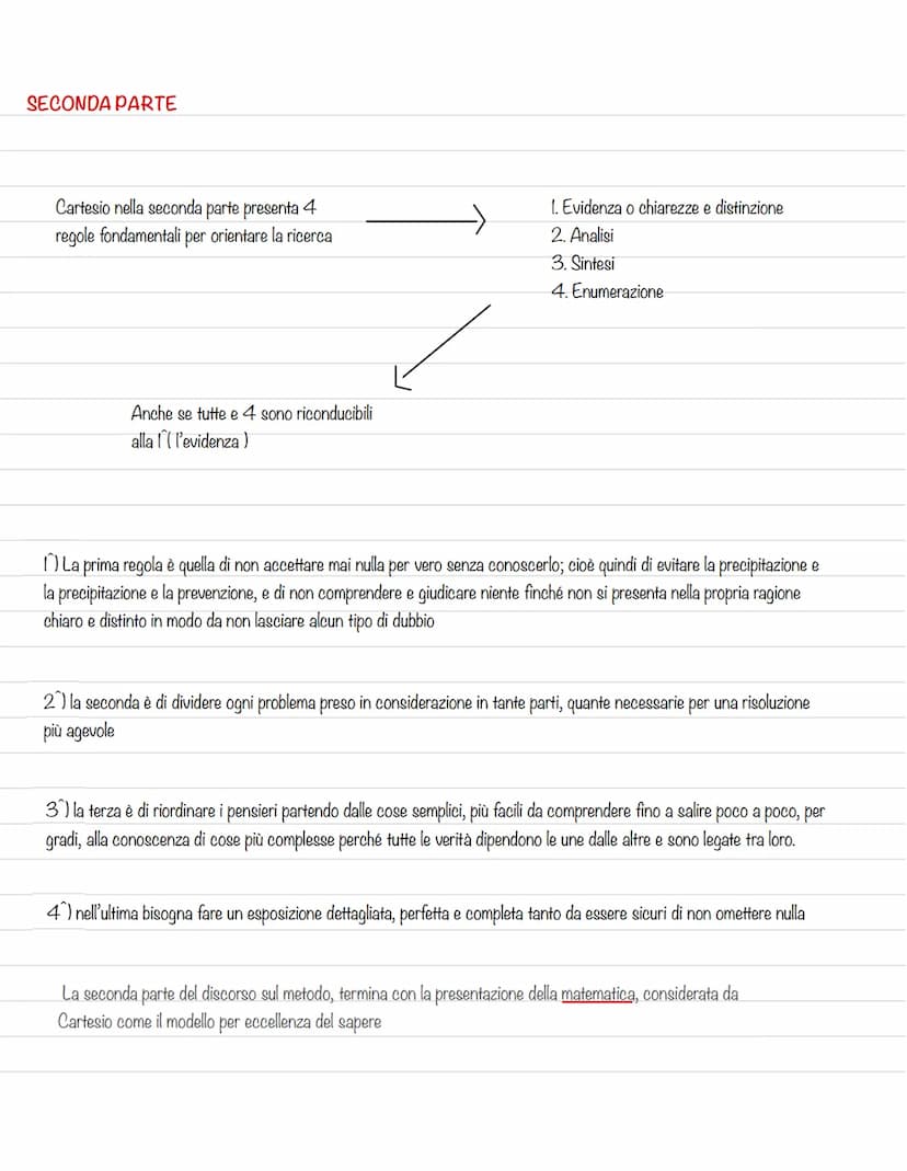 L'unica certezza che abbiamo
è che siamo essere pensati
CARTESIO
(1619)
"DISCORSO SUL METODO"
↓
Scritto in modo autobiografico, ciò gli
cons