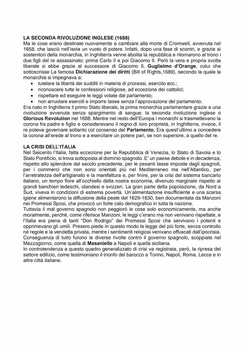 L'EUROPA E L'ITALIA DEL SEICENTO
LA GUERRA DEI TRENT'ANNI E LA CONTRORIFORMA
Il Seicento è un secolo di crisi, ma, nello stesso tempo, di gr
