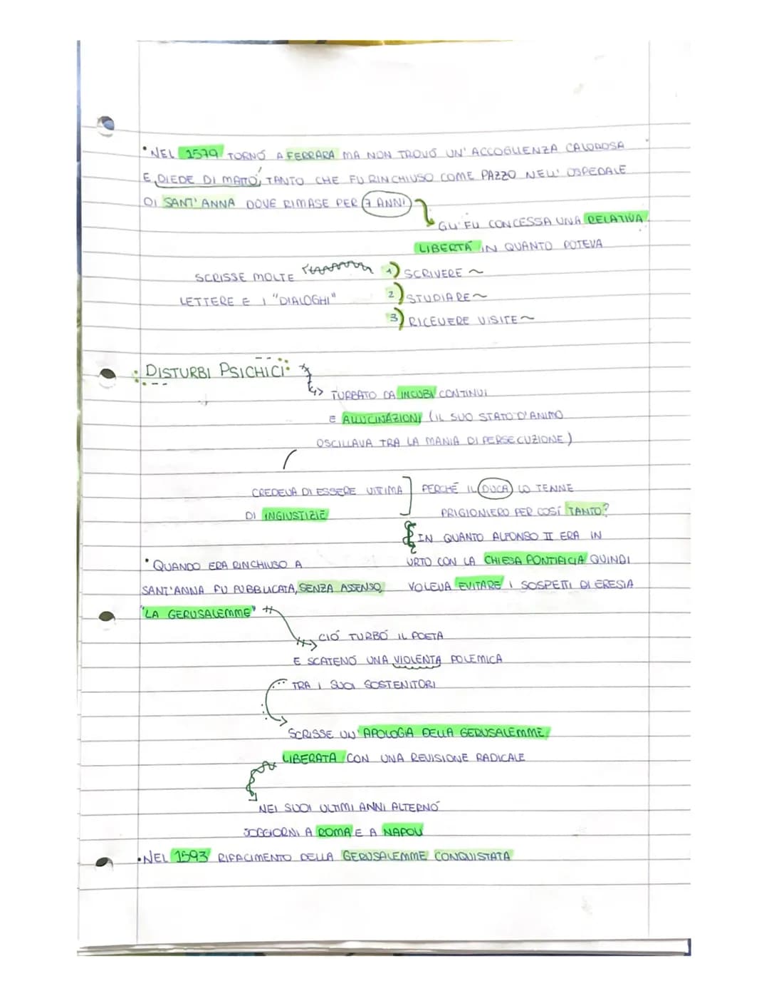 
<h2 id="infanziaeformazione">Infanzia e Formazione</h2>
<p>Torquato Tasso nacque a Sorrento l'11 marzo 1544 e morì a Roma nell'aprile del 1