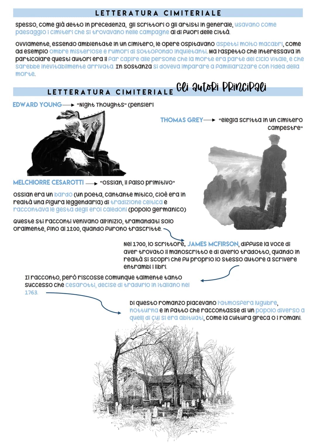 Letteratura
PRE ROMANTICISMO
È una corrente contemporanea a quella neoclassica e
Si diffonde in tutta europa. È chiamata pre-
romanticismo p