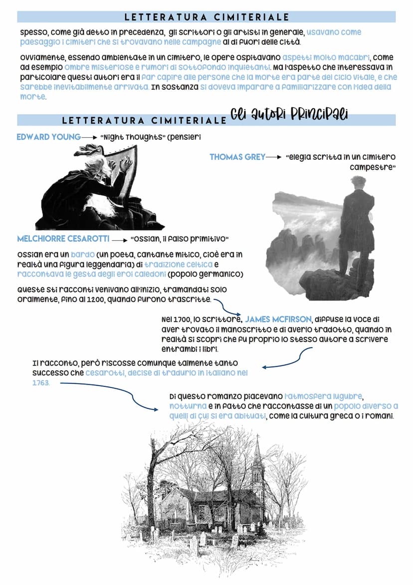 Letteratura
PRE ROMANTICISMO
È una corrente contemporanea a quella neoclassica e
Si diffonde in tutta europa. È chiamata pre-
romanticismo p