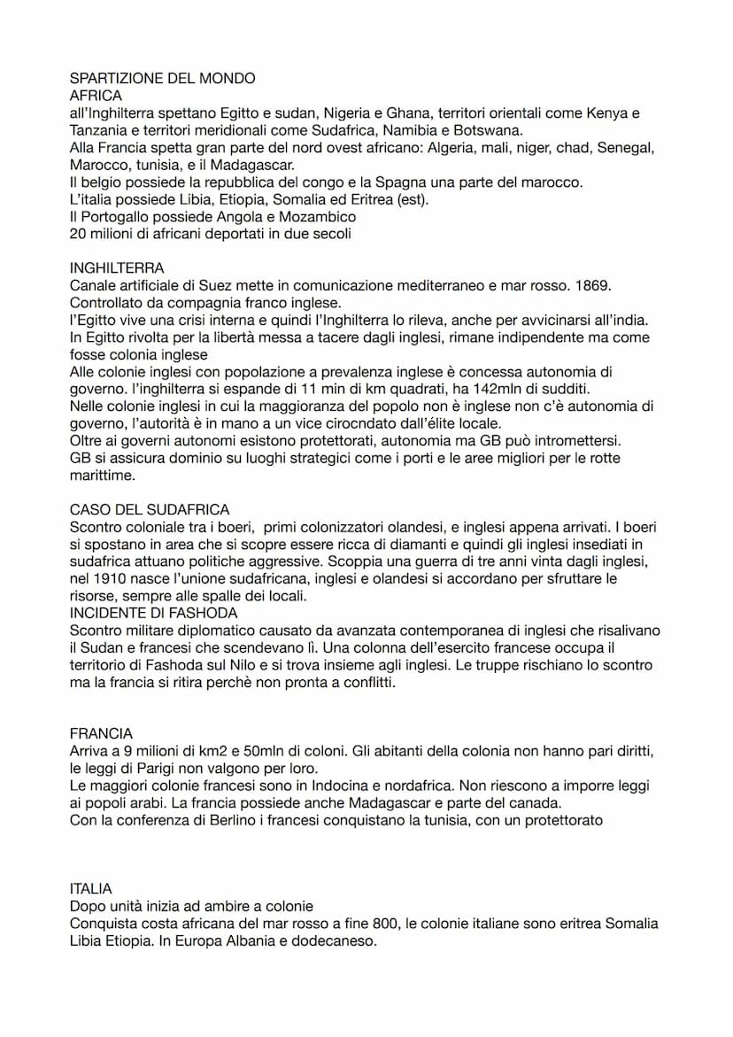 IMPERIALISMO
DEFINIZIONE: politica di supremazia di uno stato tesa a creare una situazione di
predominio su altre nazioni e popoli mediante 