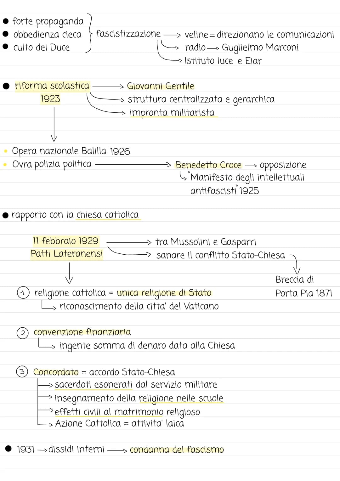 ASCESA DEL FASCISMO
• Mussolini → abbandona i progetti repubblicani
1919
squadre d'azione
movimento. •conservatore
antisocialista
• appoggia