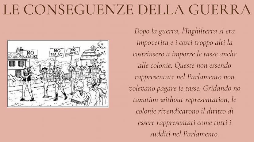 La Rivoluzione americana
La nascita degli Stati Uniti d'America LA GUERRA DEI SETTE ANNI
Tra FRANCIA e INGHILTERRA,
scoppia una guerra per l
