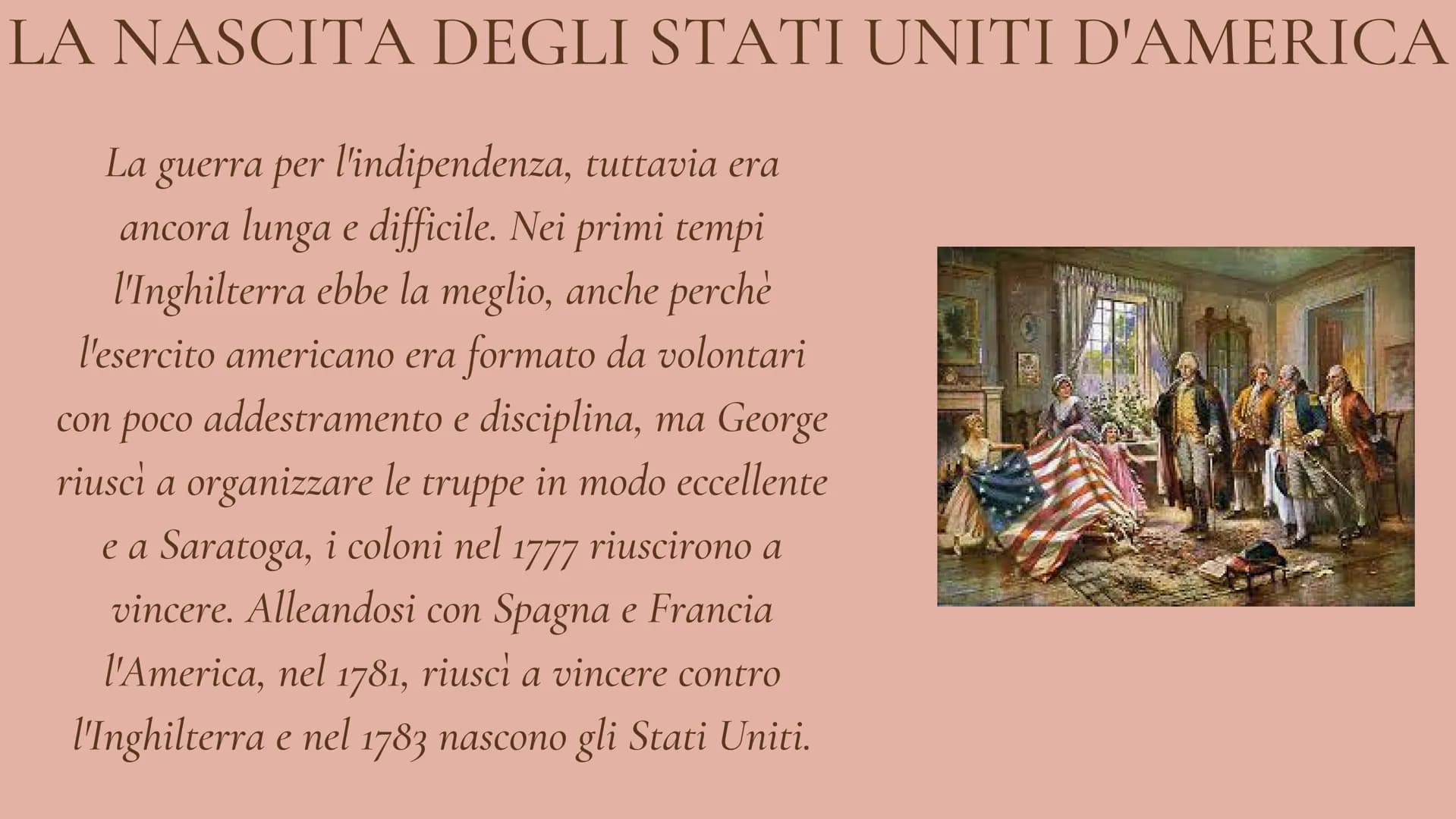 La Rivoluzione americana
La nascita degli Stati Uniti d'America LA GUERRA DEI SETTE ANNI
Tra FRANCIA e INGHILTERRA,
scoppia una guerra per l
