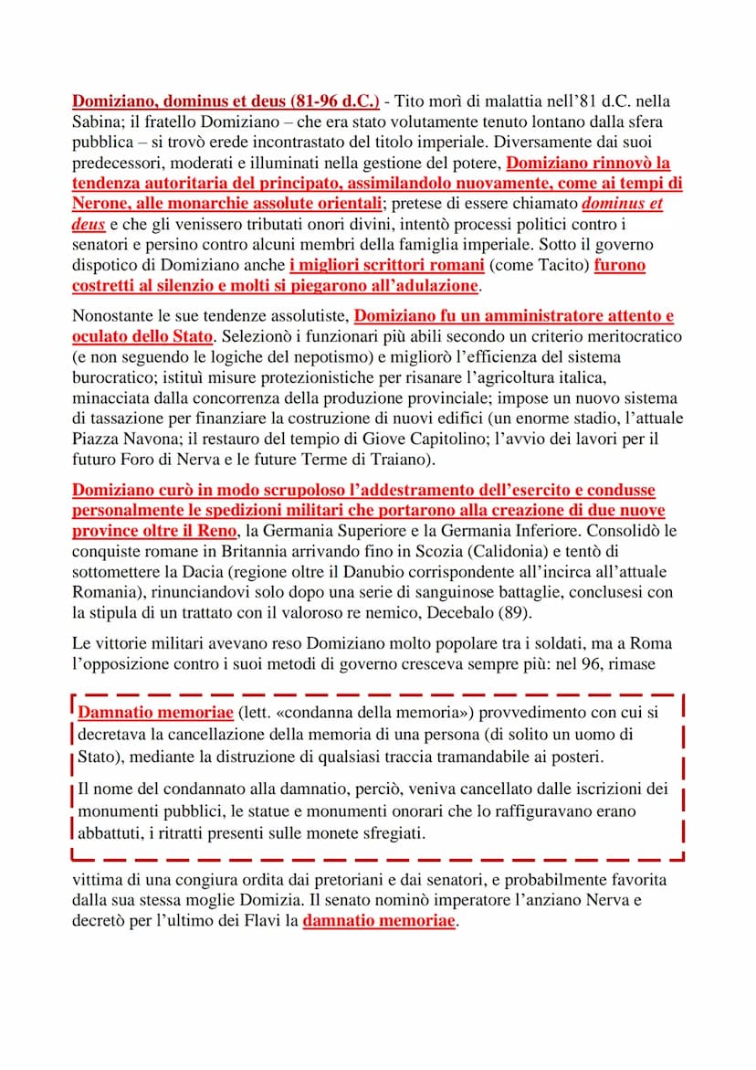 ETA' FLAVIA E PLINIO IL VECCHIO
Alla morte di Nerone (68 d.C.) il senato si rivelò incapace di imporre la propria
autorità sui diversi corpi