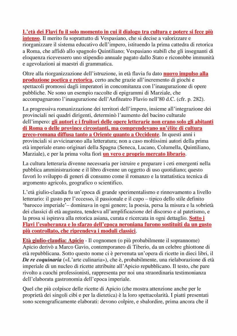 ETA' FLAVIA E PLINIO IL VECCHIO
Alla morte di Nerone (68 d.C.) il senato si rivelò incapace di imporre la propria
autorità sui diversi corpi