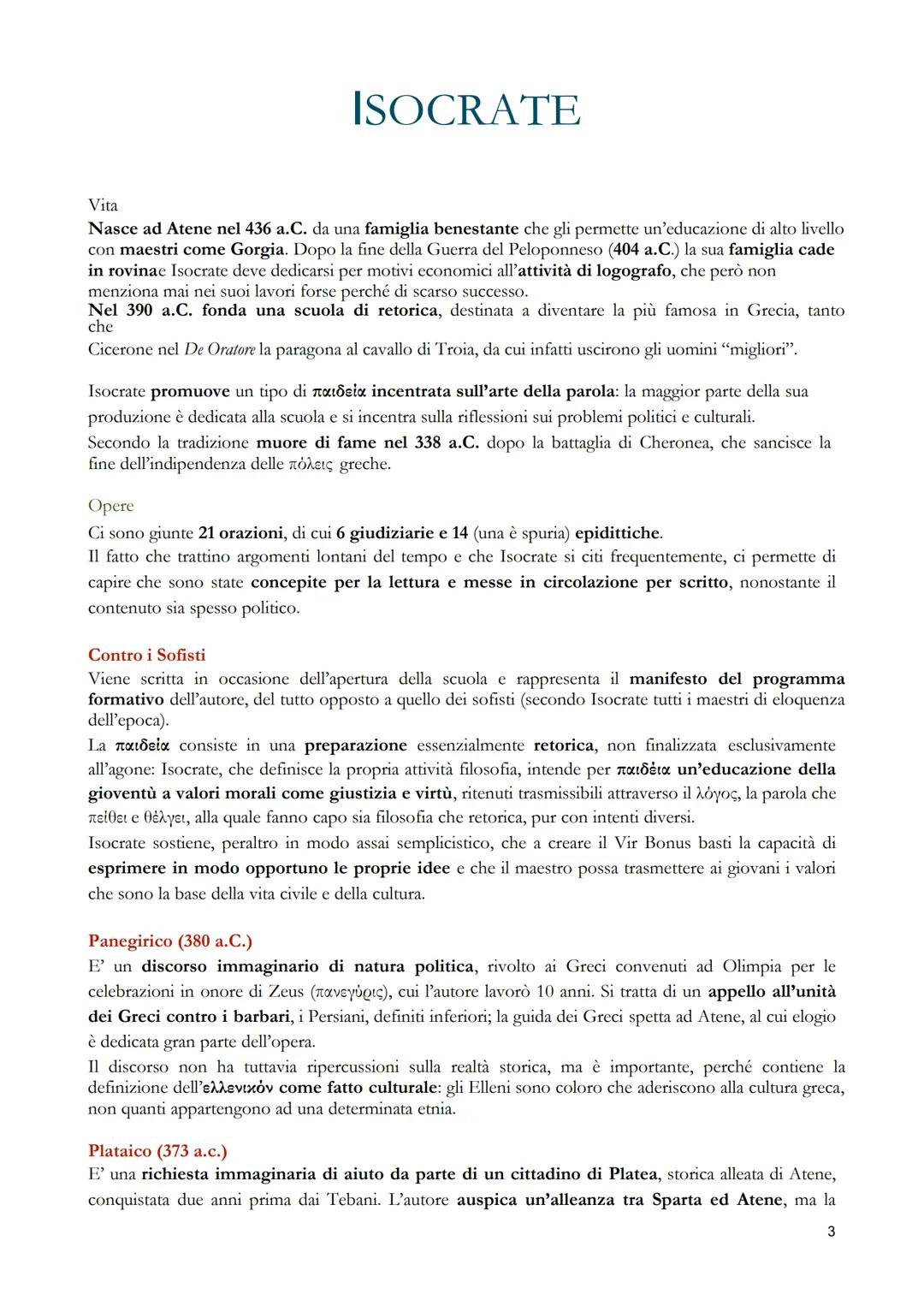 RETORICA E ORATORIA
Tale genere è presente in tutto il corso della civiltà greca (dalle assemblee omeriche
a quelle aristocratiche a quelle 
