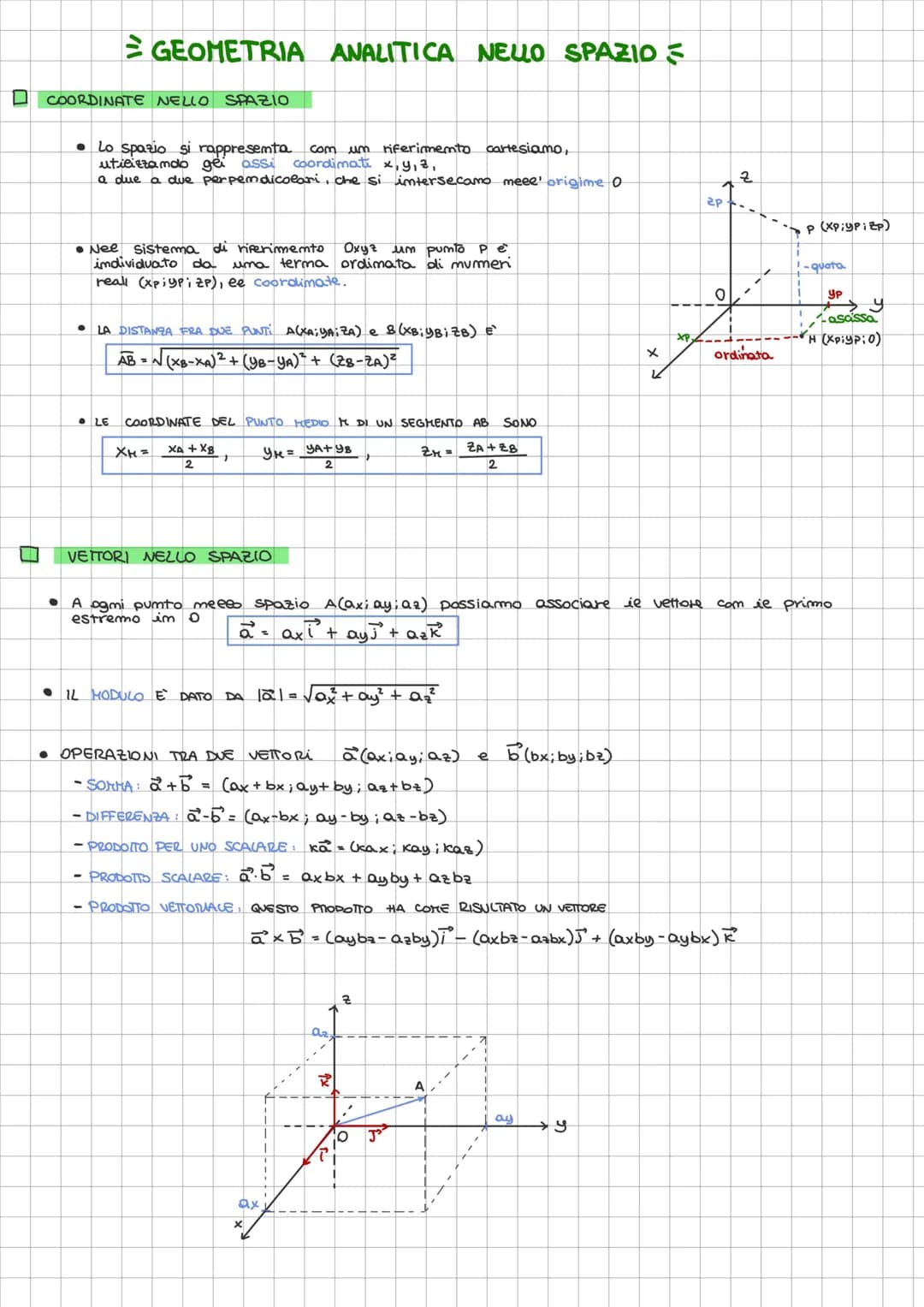 
<h2 id="geometry">Geometry</h2>
<p>The space is represented with a Cartesian reference system, using the coordinated axes x, y, z, which ar
