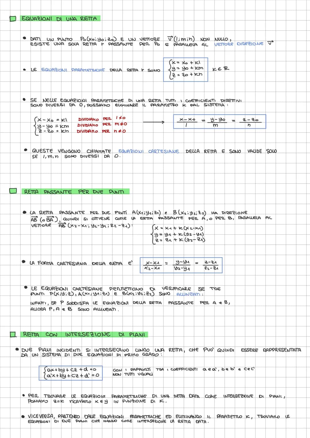 Geometria Analitica e Euclidea nello Spazio: Formule, Esercizi e PDF Zanichelli