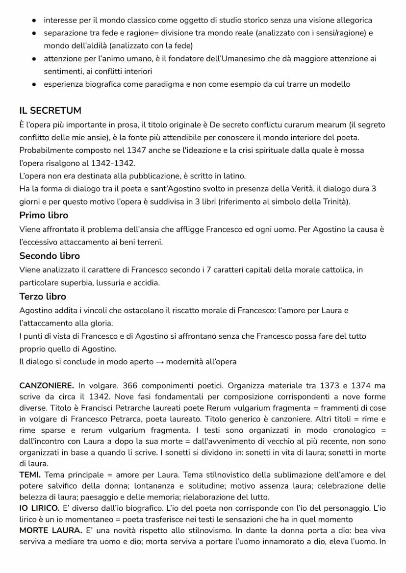 PETRARCA
VITA
1309 la sede del papato viene spostata ad Avignone dopo la morte di Papa Bonifacio VIII (1303)
Nasce il 20/08/1304 ad Arezzo (