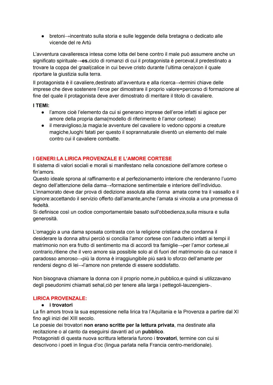 LE PRIME FORME LETTERARIE IN VOLGARE
Un ruolo importante nella produzione e trasmissione dei primi documenti letterari lo
ebbero, oltre ai c