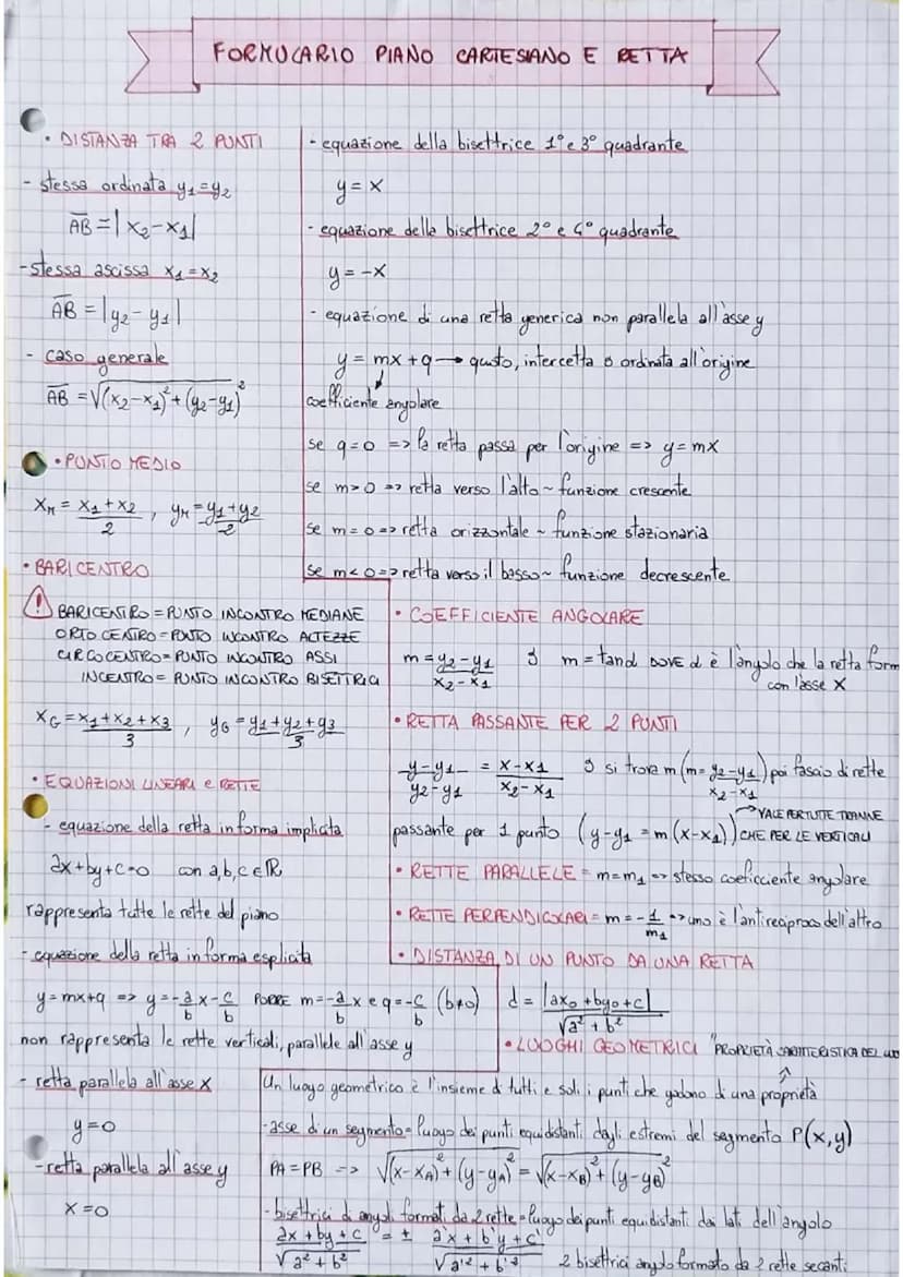 • DISTANZA TRA 2 PUNTI
- stessa ordinata y₁=Yz
AB=1X₂-X₁
- stessa ascissa X₁=X₂
[AB = 19₂- y₁1
caso generale
2
06 = \(xp-xs) + (પ4-34)
•PUNT