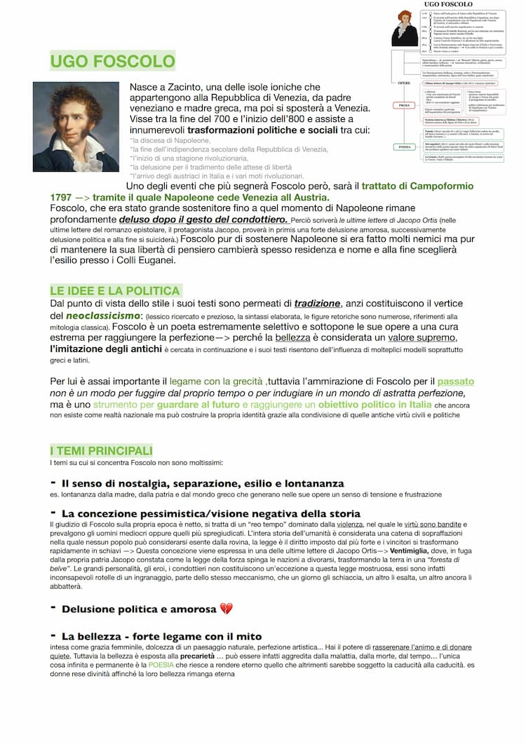 Know UGO FOSCOLO - Dei Sepolcri - ULTIME LETTERE DI JACOPO ORTIS  thumbnail
