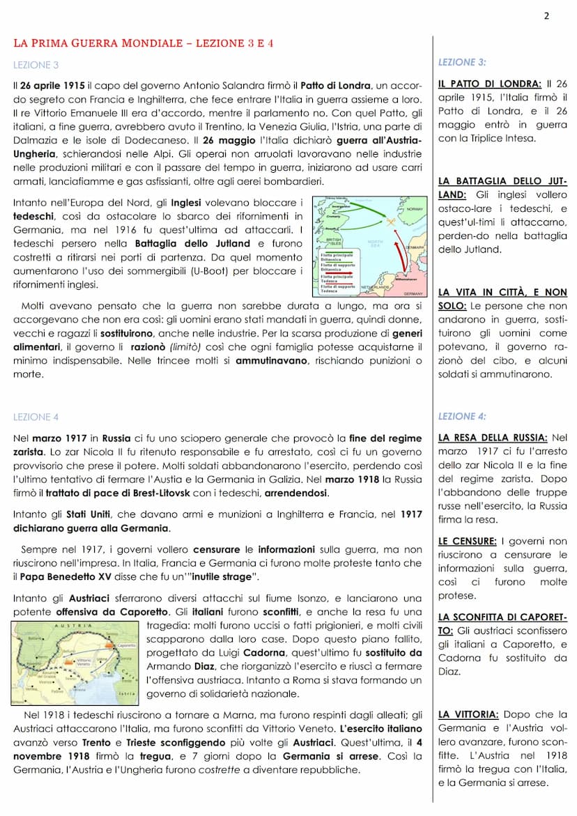 LA PRIMA GUERRA MONDIALE LEZIONE 1 E 2
LEZIONE 1
In Europa c'erano due schieramenti:
➤ la Triplice Alleanza, composta da Germania, Austria-U