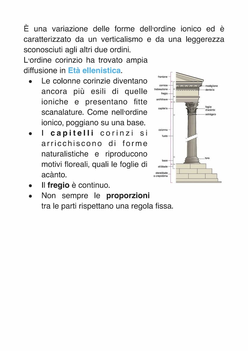 I TRE ORDINI ARCHITETTONICI
Tivite
App
I tre ordini architettonici principali greci sono: dorico,
ionico e corinzio, e venivano applicati ne