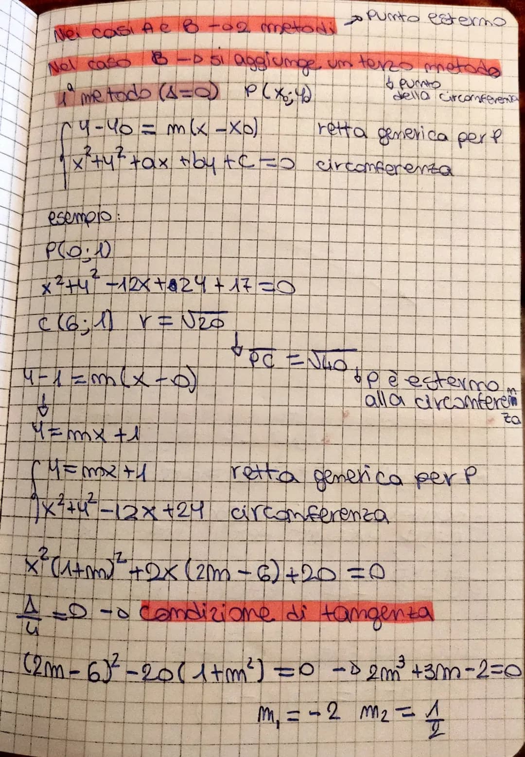 CIRCONFERENZA
-Dequazione della circonferenza
P(x; 4) appartiene alla circonferenza
L.PC E K
===oc=x2
PC = (X-X</+4-42
vr+ = (x-xc) +(५-पी
2