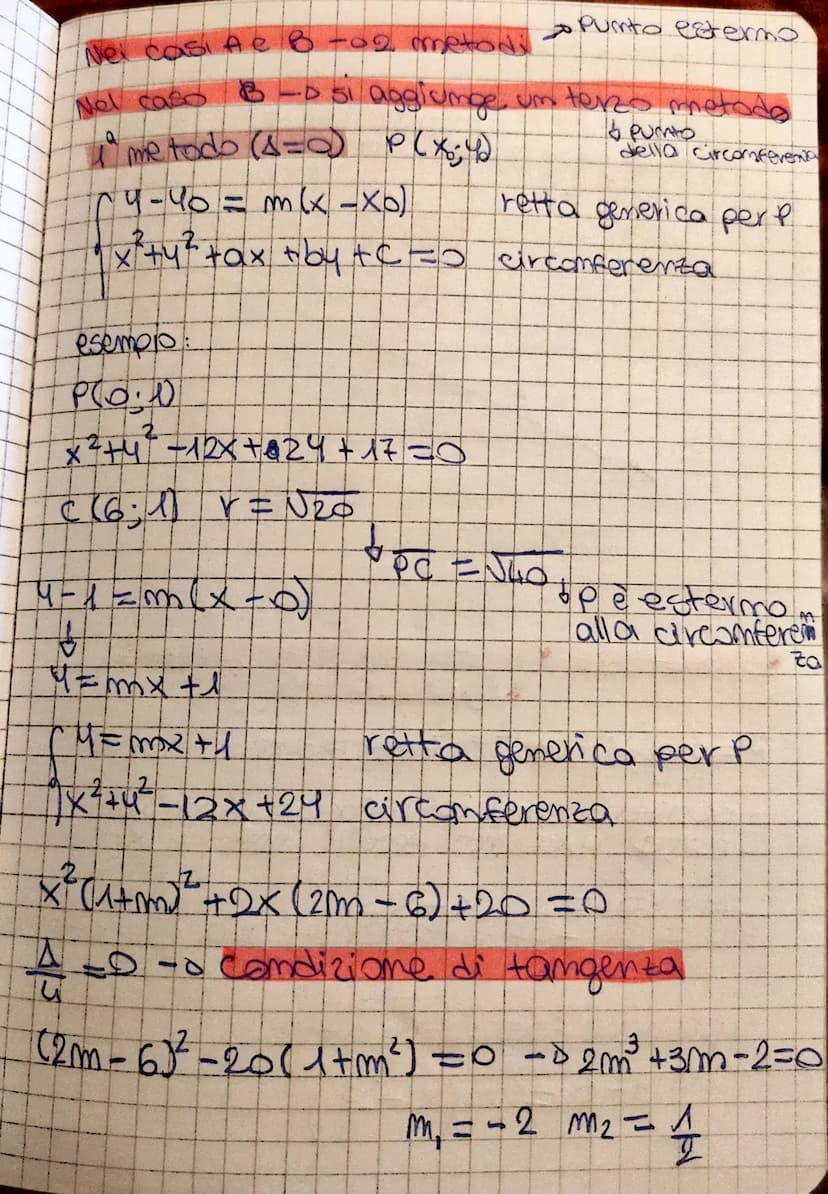 CIRCONFERENZA
-Dequazione della circonferenza
P(x; 4) appartiene alla circonferenza
L.PC E K
===oc=x2
PC = (X-X</+4-42
vr+ = (x-xc) +(५-पी
2