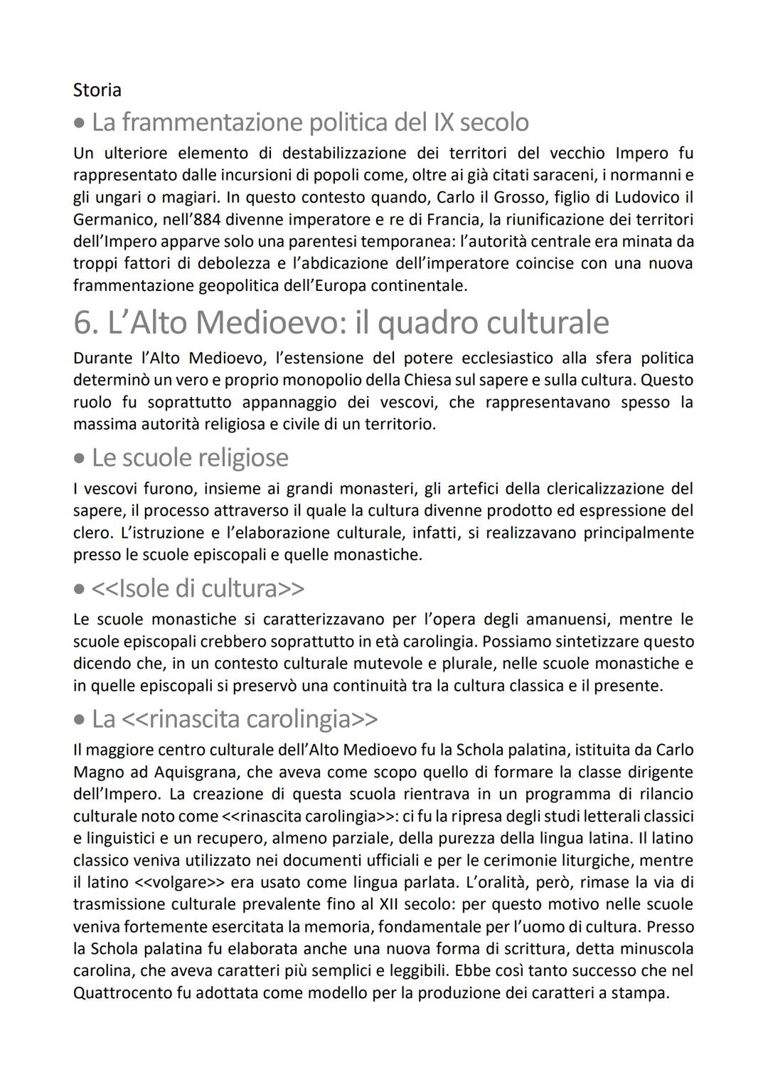 Storia
Le radici del Medioevo e
la società feudale
1. Il Medioevo come <<problema storico>>
Il termine <<Medioevo>> è comunemente usato per 