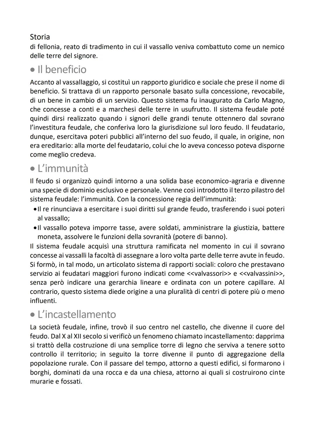 Storia
Le radici del Medioevo e
la società feudale
1. Il Medioevo come <<problema storico>>
Il termine <<Medioevo>> è comunemente usato per 