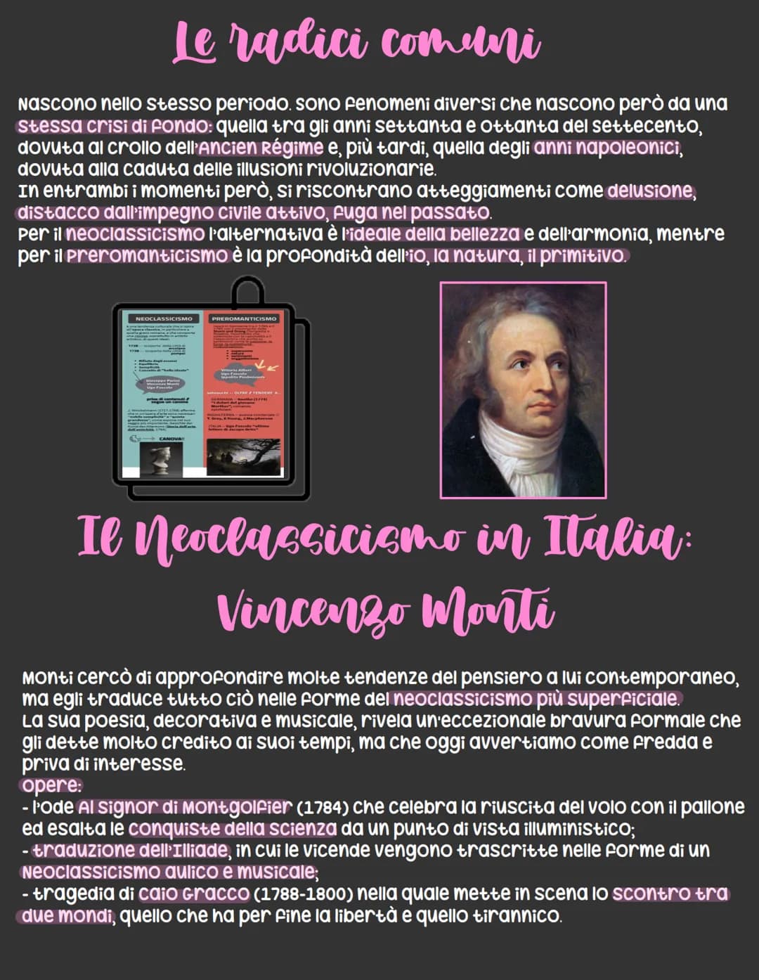 
<h2 id="contesto">Contesto</h2>
<p>Nel contesto del neoclassicismo e del preromanticismo, si osservano importanti scoperte archeologiche a 