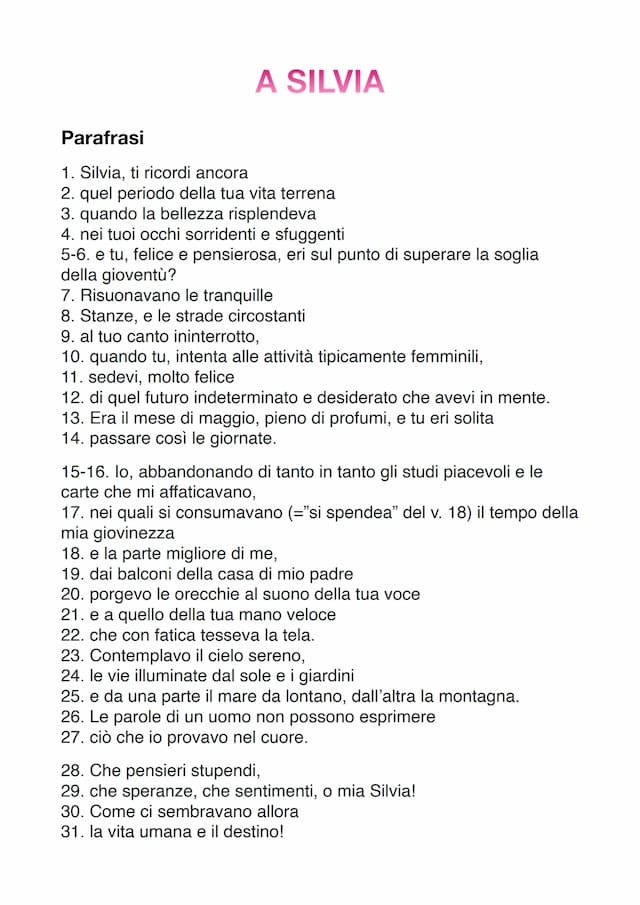 Know A SILVIA GIACOMO LEOPARDI thumbnail