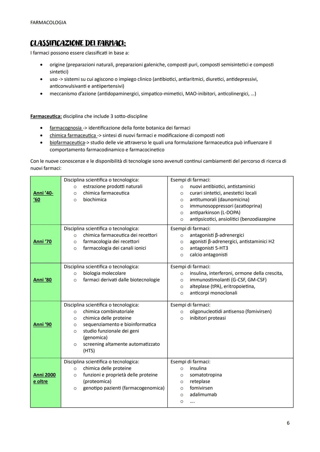 # FARMACOLOGIA

# FARMACOLOGIA:

Farmaco: deriva dal greco e significa principio attivo, ma anche veleno. Il farmaco è una sostanza capace d