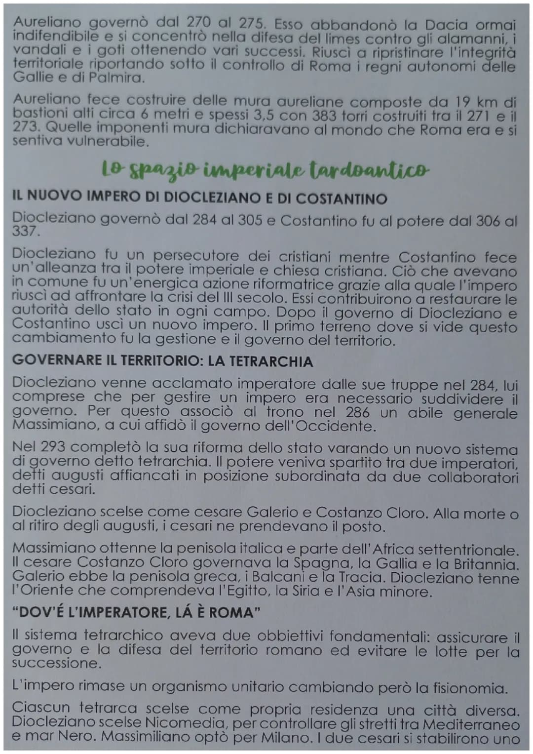 Il II secolo: la crisi economico-sociale
L'ETÁ
TARDOANTICA
Un evento di primaria importanza è stato quello del crollo dell'Impero
romano d'O