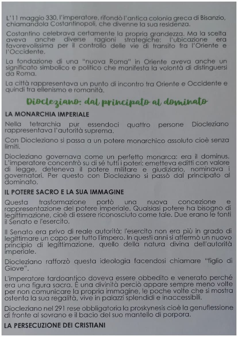 Il II secolo: la crisi economico-sociale
L'ETÁ
TARDOANTICA
Un evento di primaria importanza è stato quello del crollo dell'Impero
romano d'O