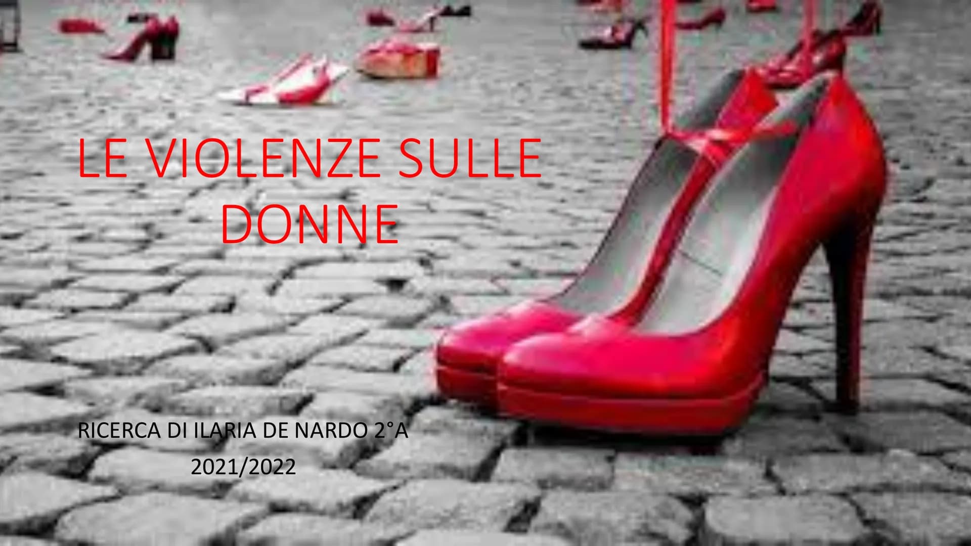 A
LE VIOLENZE SULLE
DONNE
RICERCA DI ILARIA DE NARDO 2°A
2021/2022
1 LA GIORNATA CONTRO LA VIOLENZA SULLE DONNE
La Giornata internazionale p