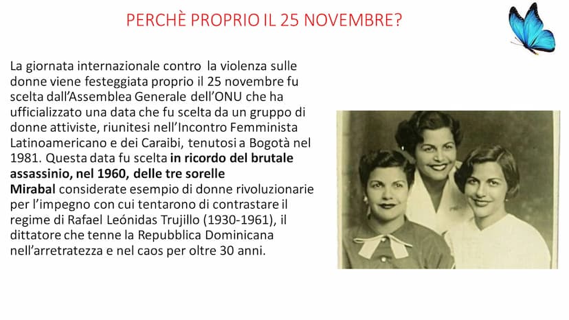 A
LE VIOLENZE SULLE
DONNE
RICERCA DI ILARIA DE NARDO 2°A
2021/2022
1 LA GIORNATA CONTRO LA VIOLENZA SULLE DONNE
La Giornata internazionale p