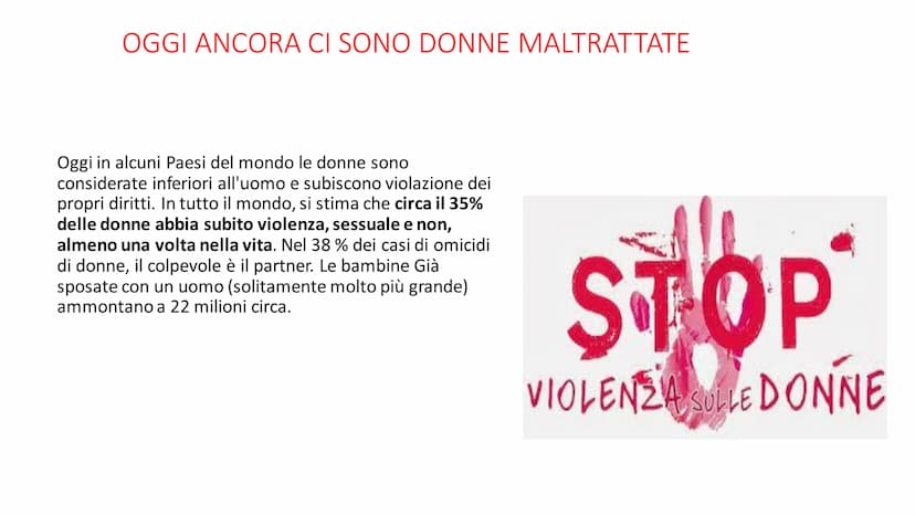 A
LE VIOLENZE SULLE
DONNE
RICERCA DI ILARIA DE NARDO 2°A
2021/2022
1 LA GIORNATA CONTRO LA VIOLENZA SULLE DONNE
La Giornata internazionale p