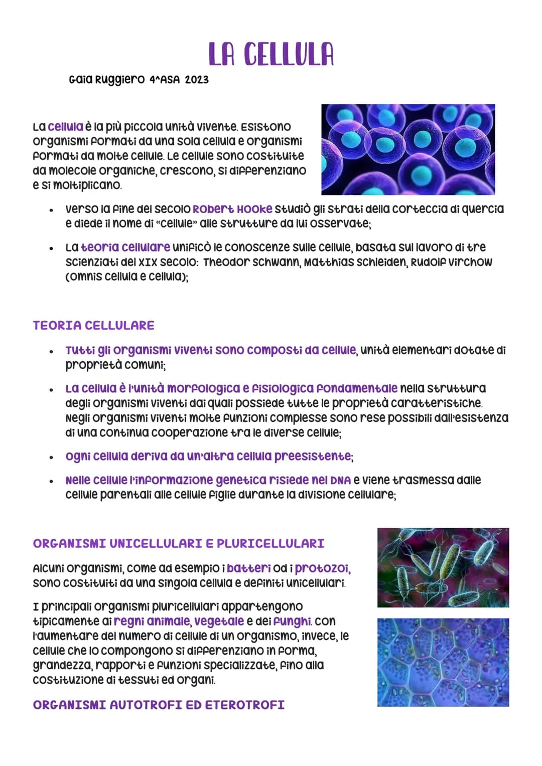 la cellula 