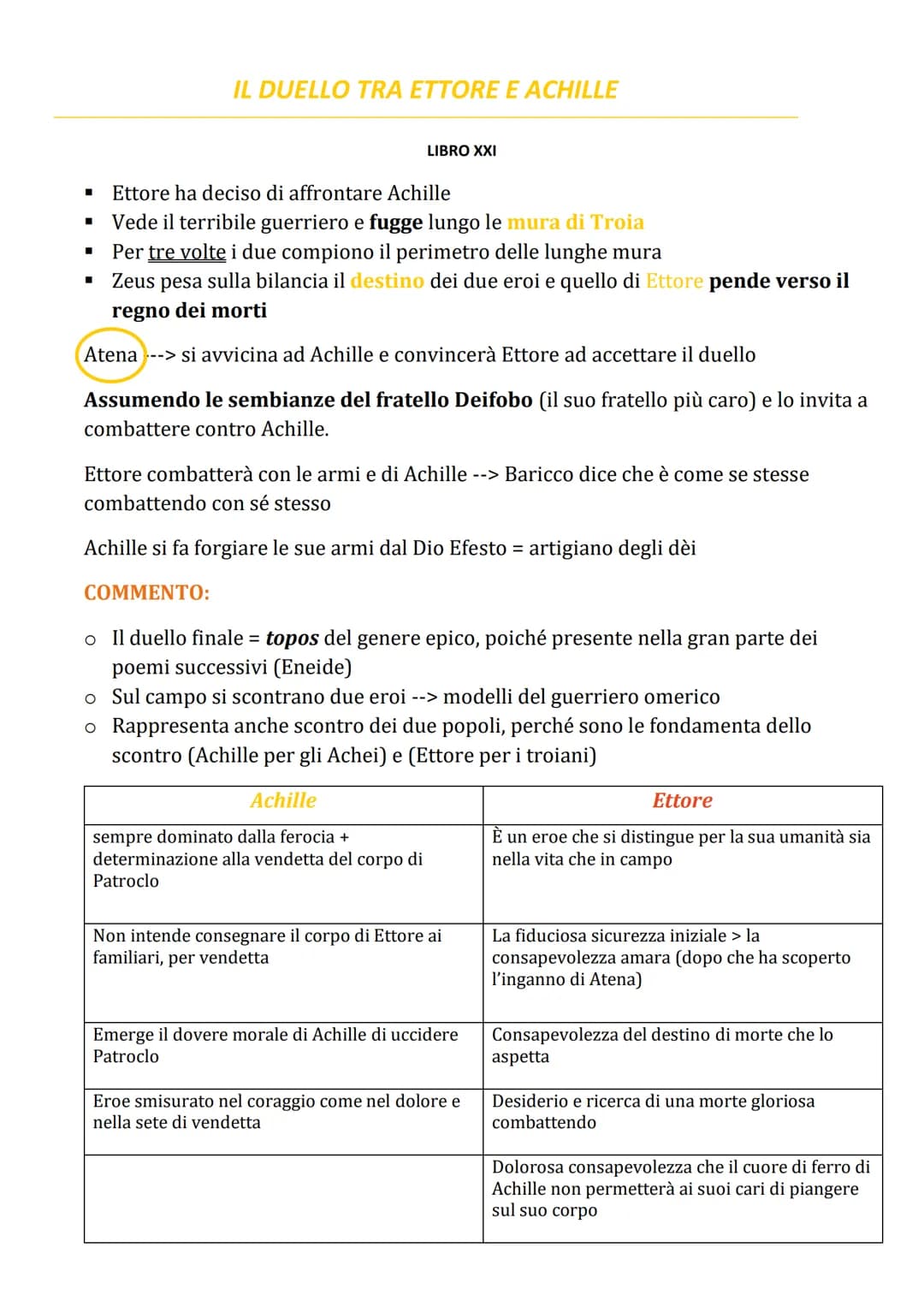 ■
IL DUELLO TRA ETTORE E ACHILLE
Ettore ha deciso di affrontare Achille
▪ Vede il terribile guerriero e fugge lungo le mura di Troia
■
Per t